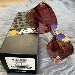 Authentic NWT Spy Sunglasses - Kaori Purple Marble